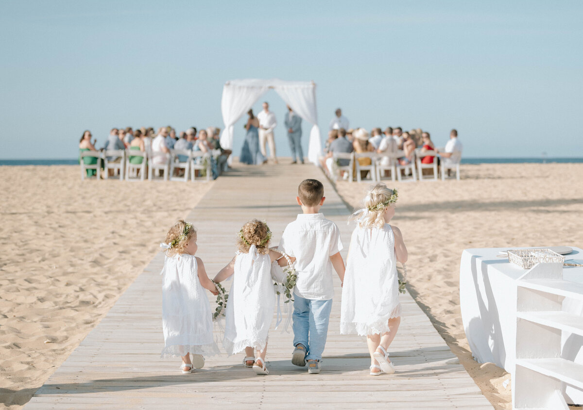 a wedding ceremony on the beach in Punta Cana