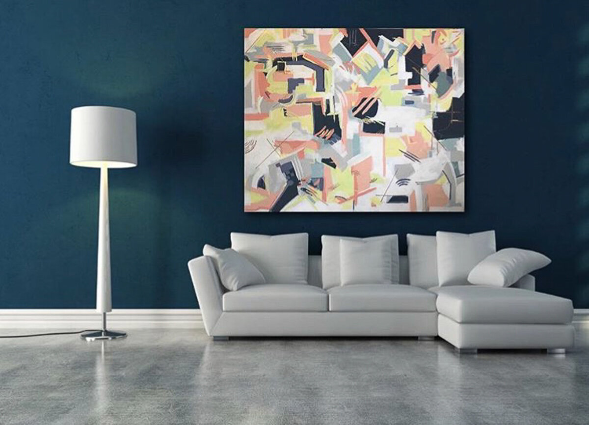 large, bold, colorful painting