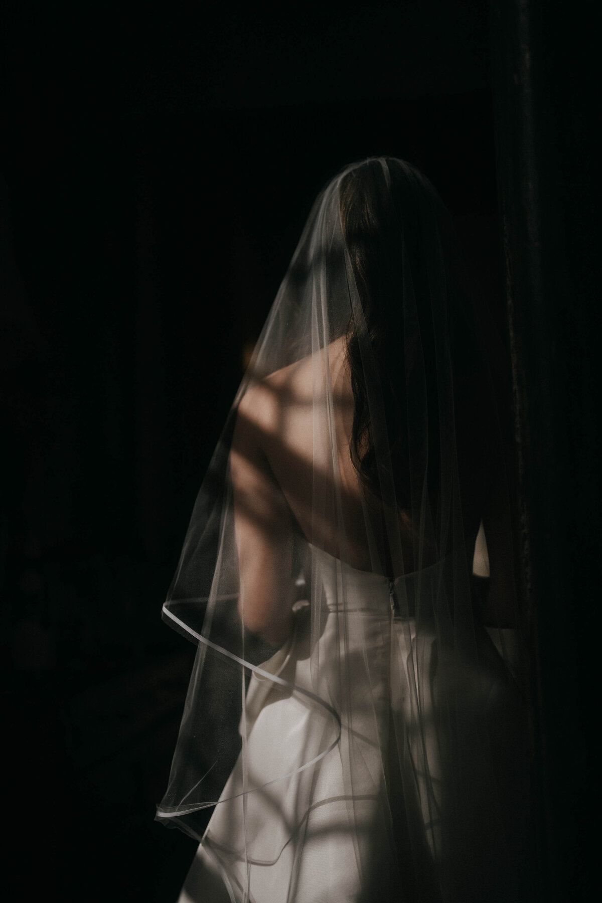 intimate bride portrait at villa mangiacane