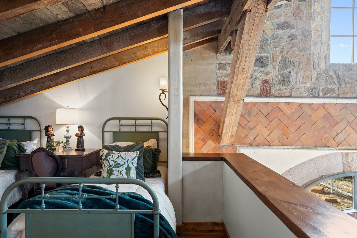 bedroom at two streams one heart ranch