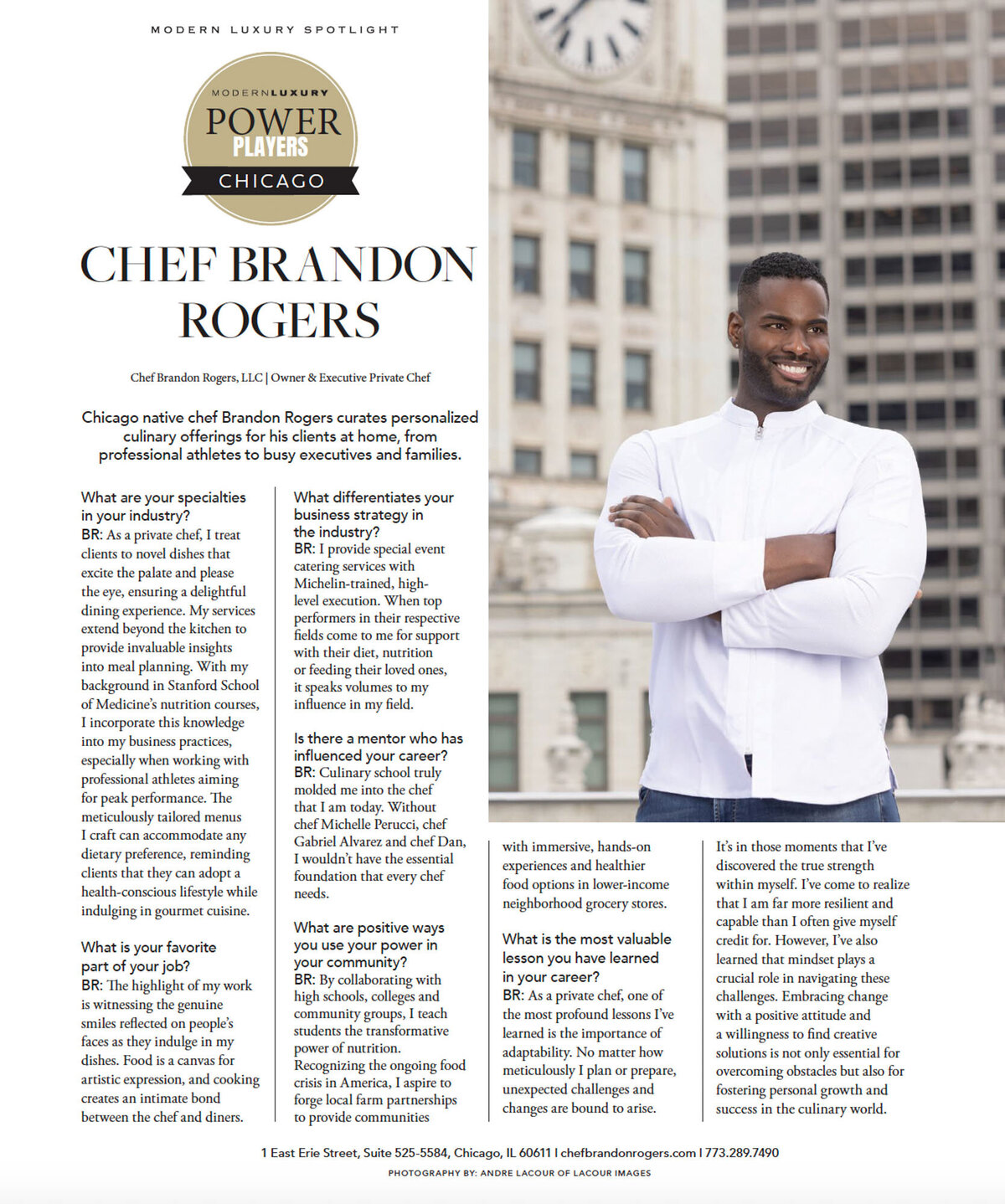 Power Players editorial design for LaCour Images
