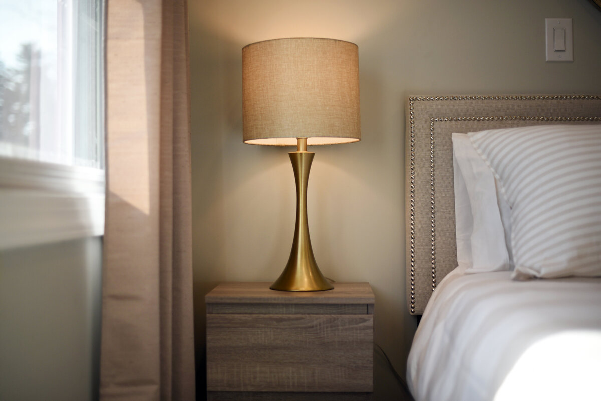Close-up of decorative accents and neutral tones used in professional home staging
