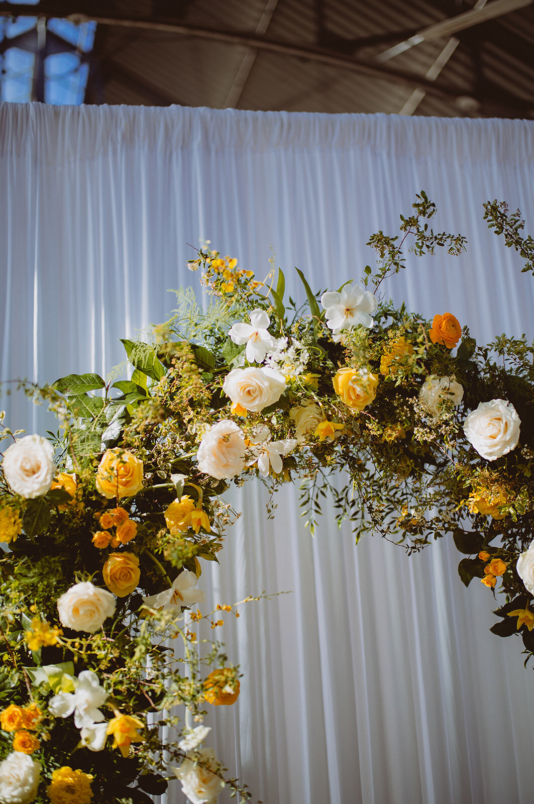 lush floral arch wedding summer inspo