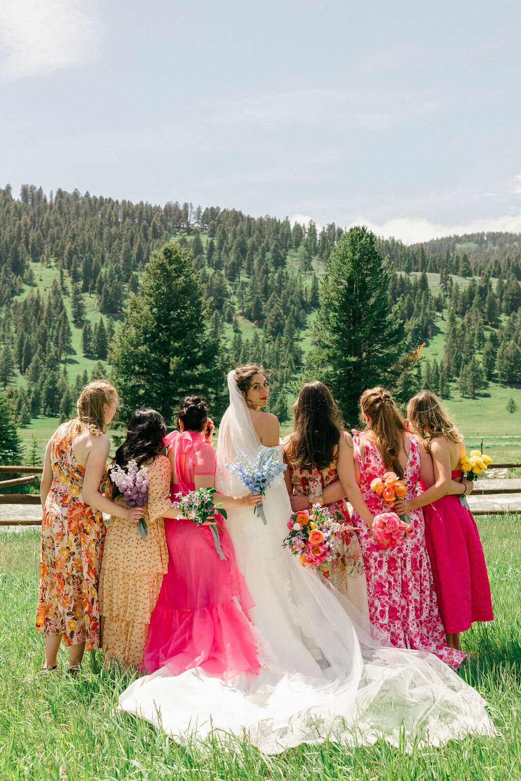 colorful wedding 320 guest ranch