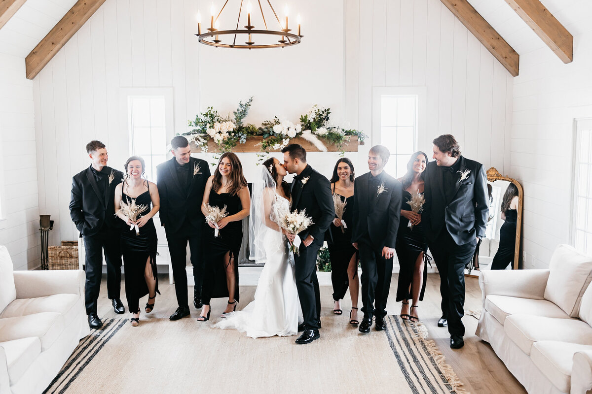 mankato weddings, barn weddings, southern mn wedding, southern mn venue, barn venue, red barn, bridesmaids dresses, wedding dress, black and white wedding, bridesmaids inspo, 2024 brides, groomsmen, wedding tux, wedding dress