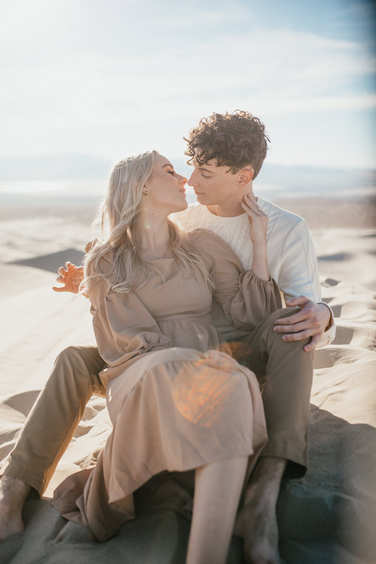 A Sand Dunes Engagement Photography Session - 9