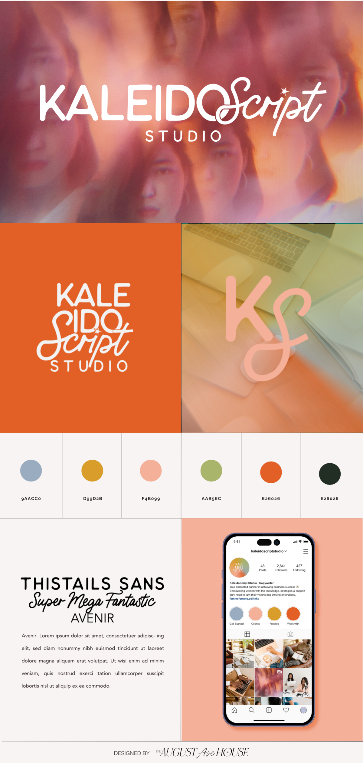 KaleidoScript Brand Board