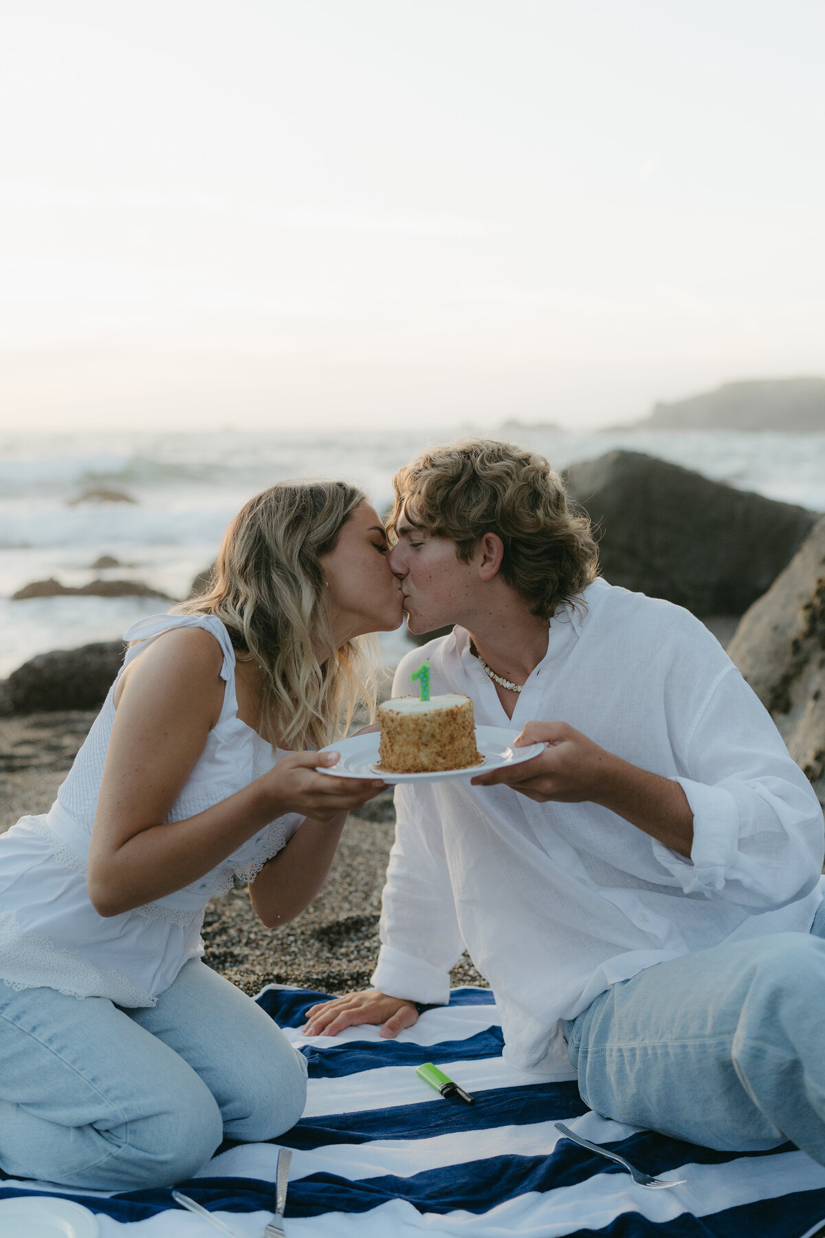 Whimsical Engagement Couples Photoshoot - Sonoma Coast, California
