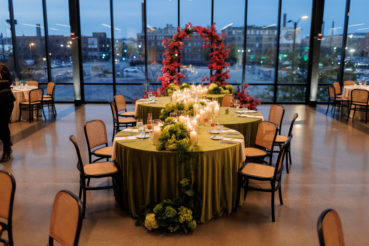bold color block wedding gather at deer district milwaukee -54