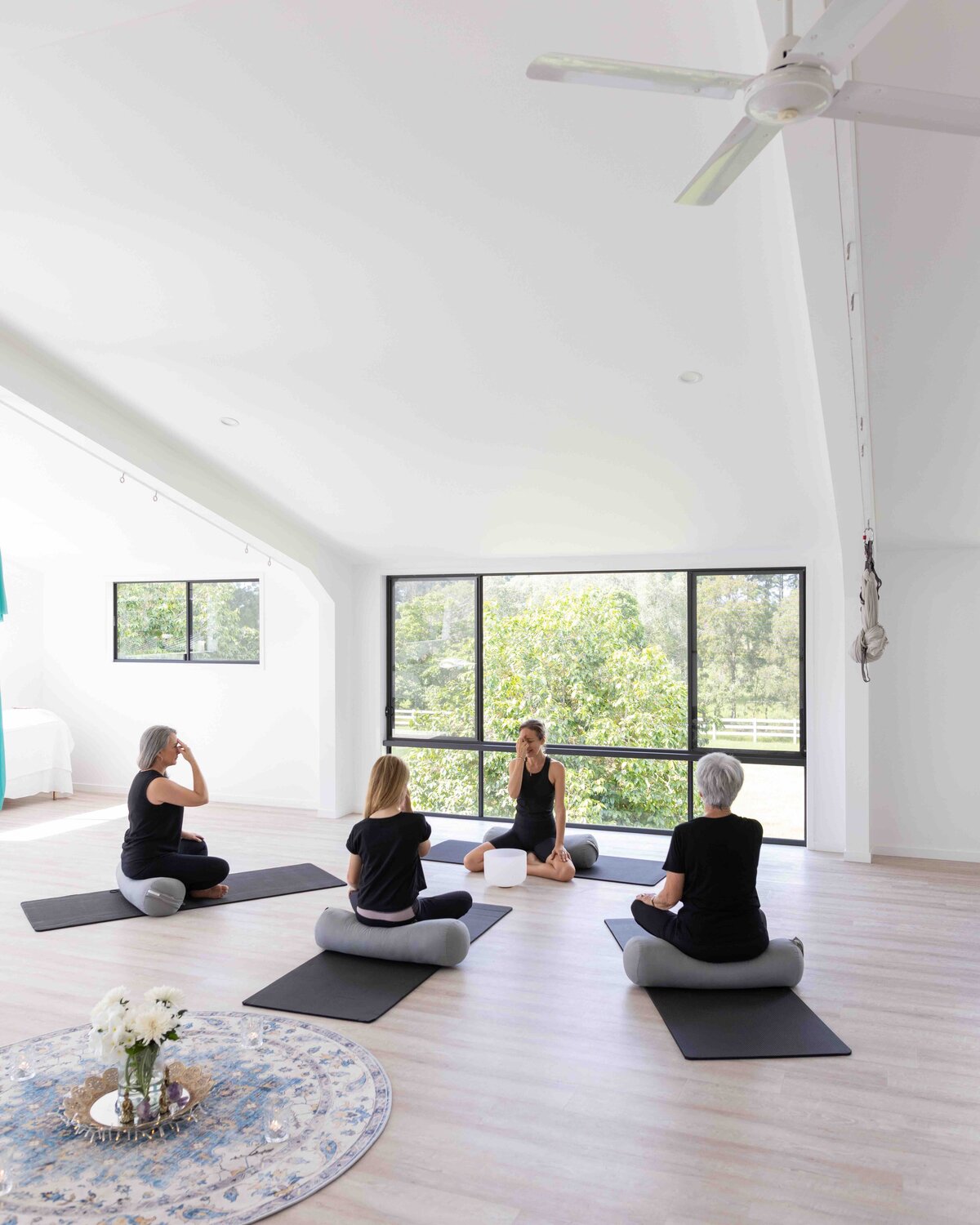 yoga room breathwork retreat