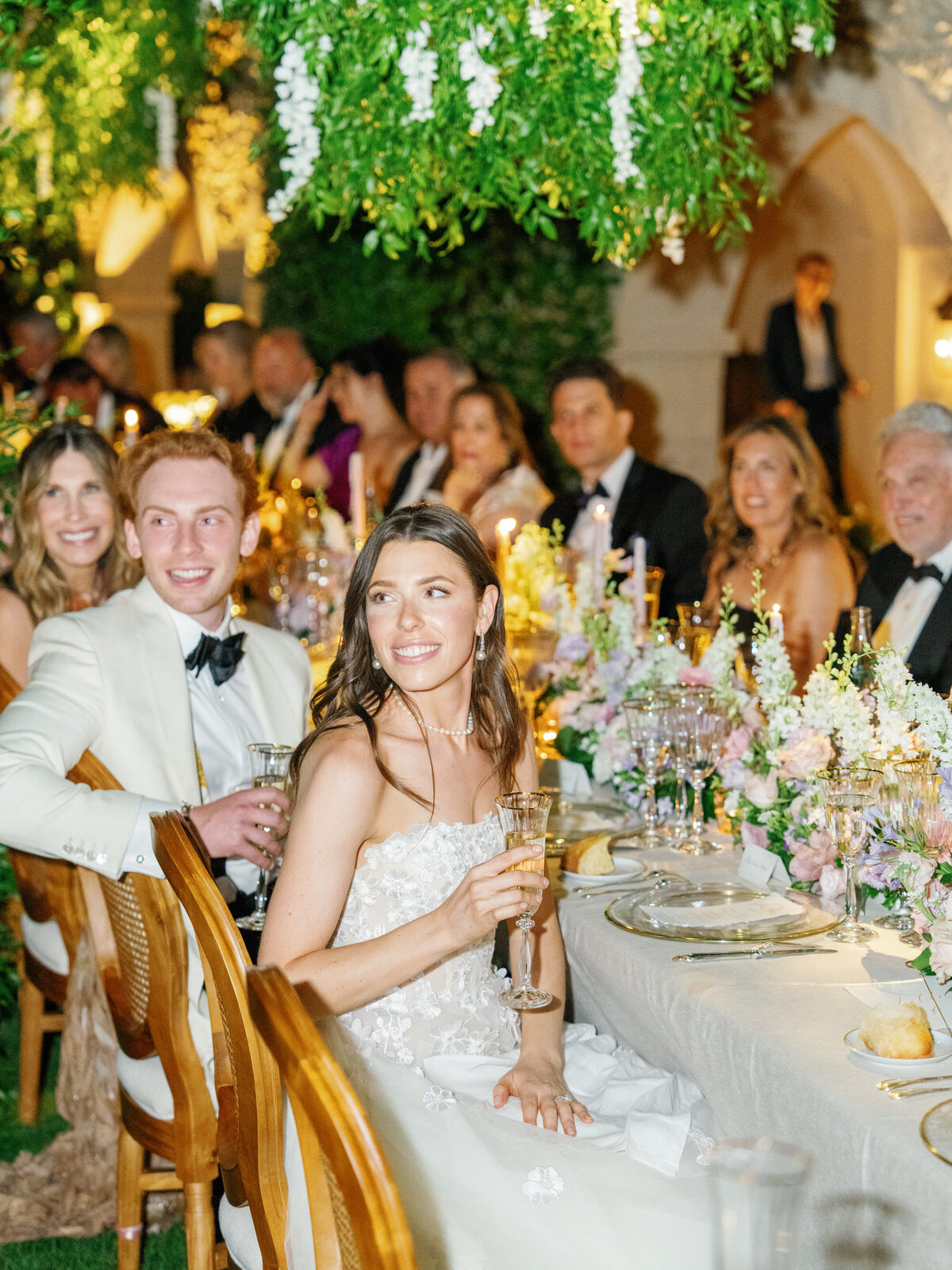 Bride-groom-dinner-table