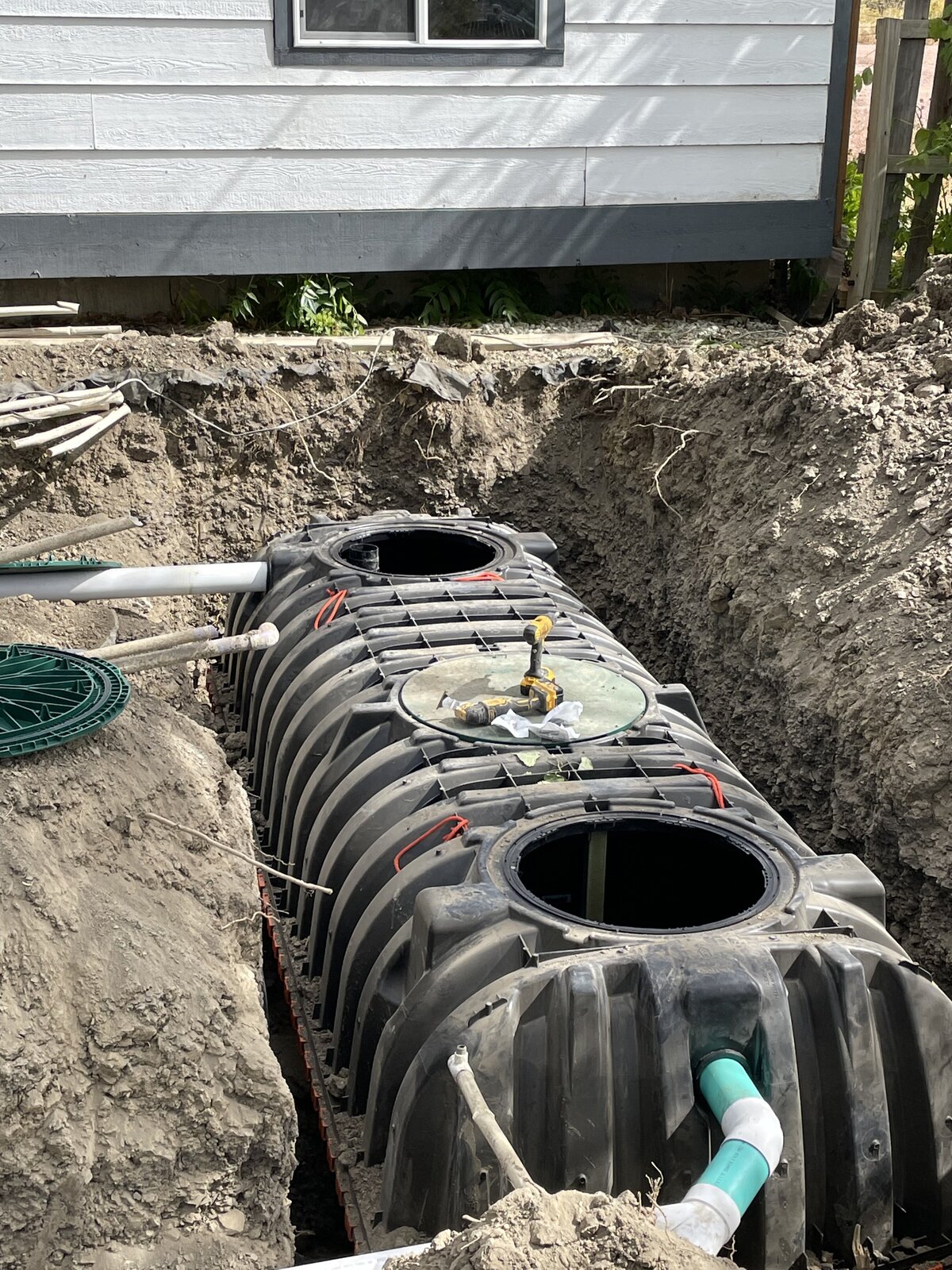 Recent septic tank project in Cañon City.
