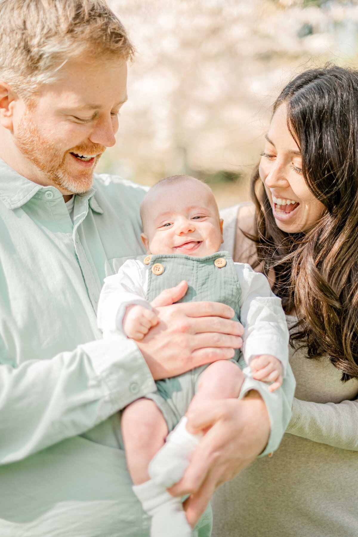 Cherry Blossom Newborn Photos Seward Park1
