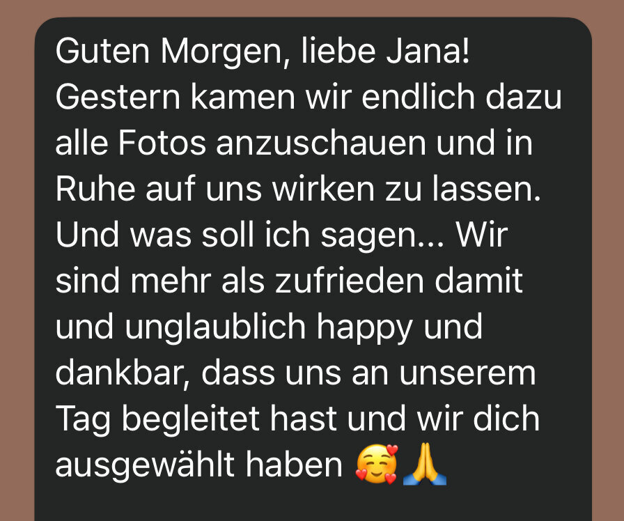 Jana Sauer Weddings Rezension