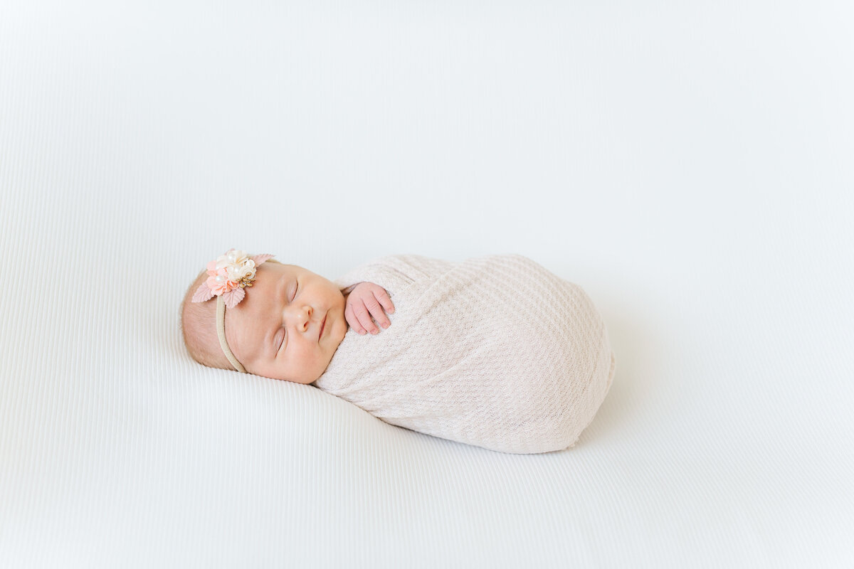 Natural Light Studio Newborn Baby Girl Light and Airy Timeless Client Closet Elena Spraguer Photography 0065