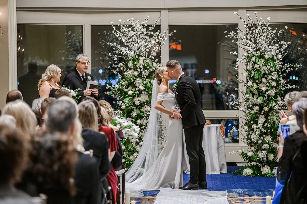 Stunning Winter Wedding at Boston Harbor Hotel - Just Bloom'd Weddings