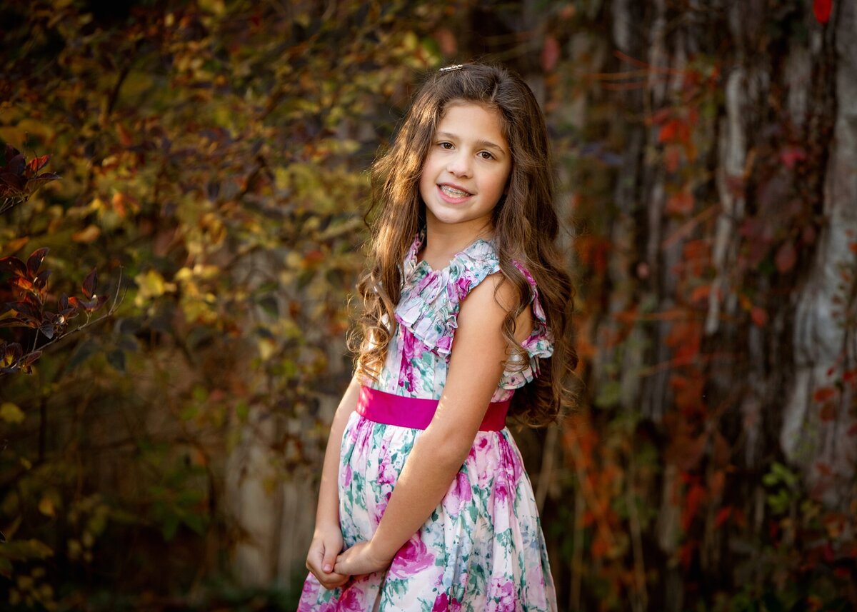 Family Photographer Girl in Dress