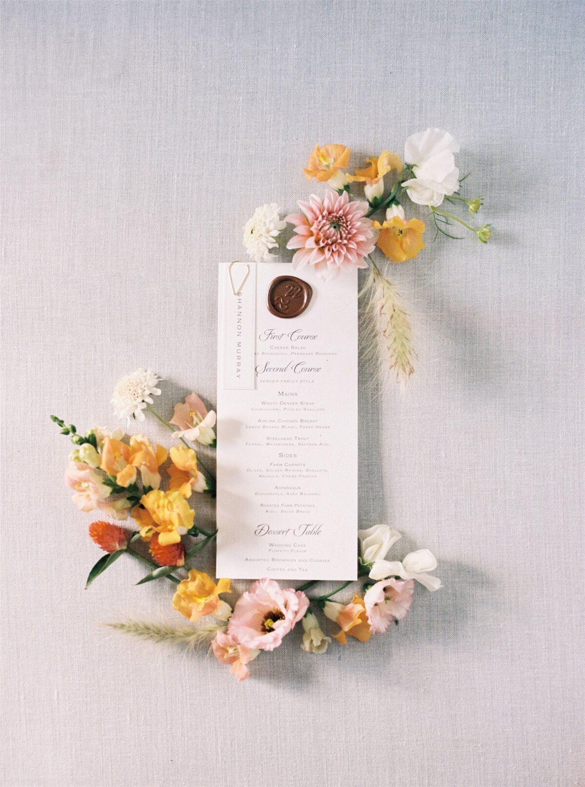 Wyoming-Wedding-Menu