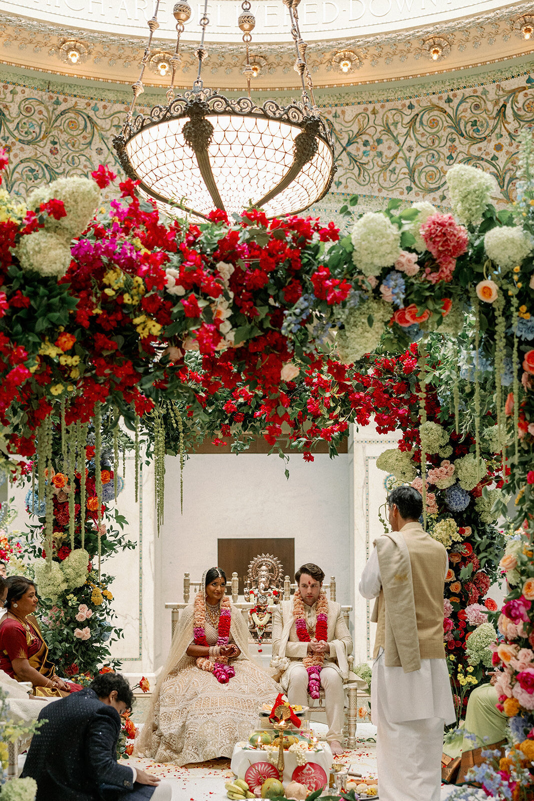 Modern Indian Wedding at Chicago Cultural Center Tiffany Dome_6