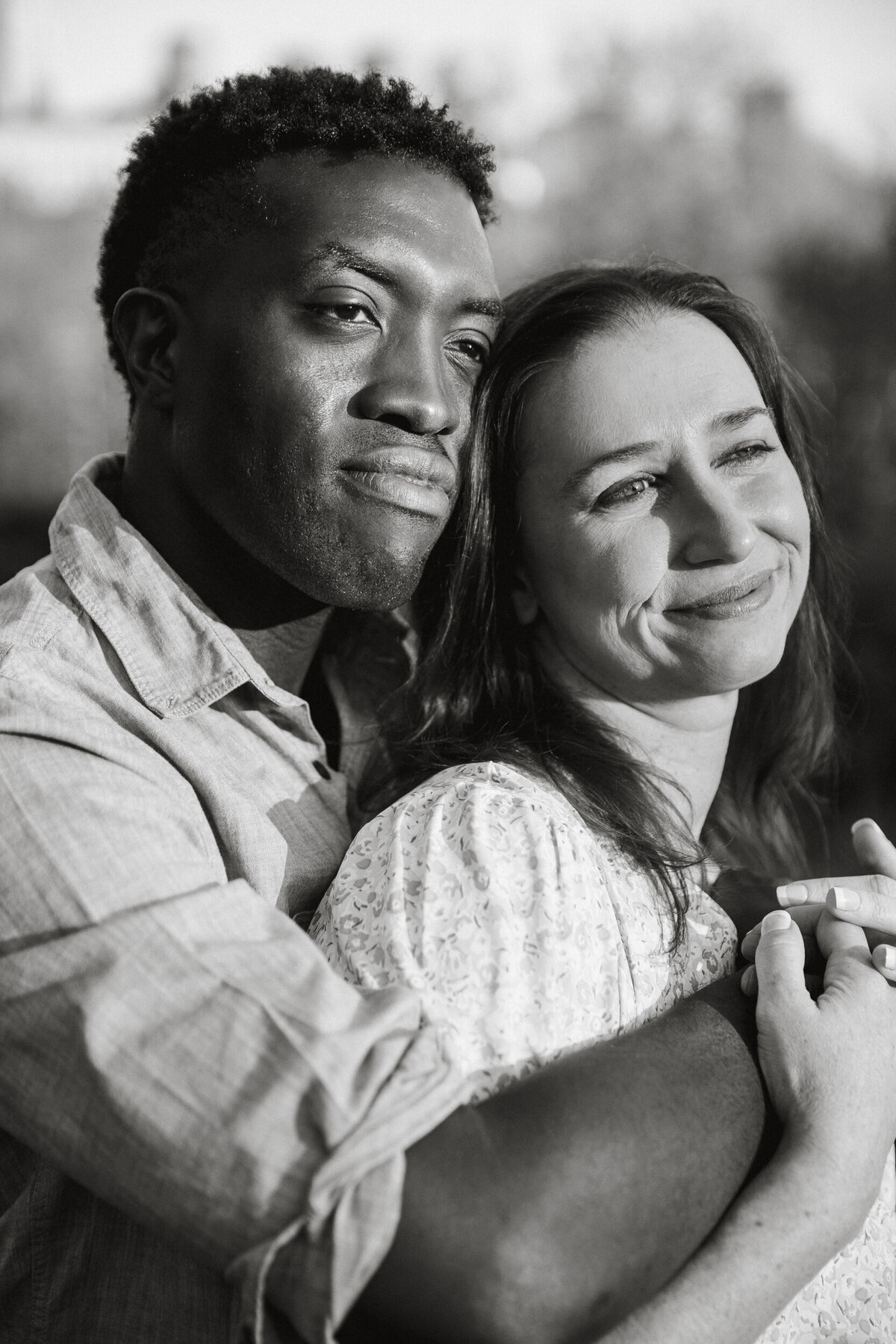 philadelphia cherry blossom engagement