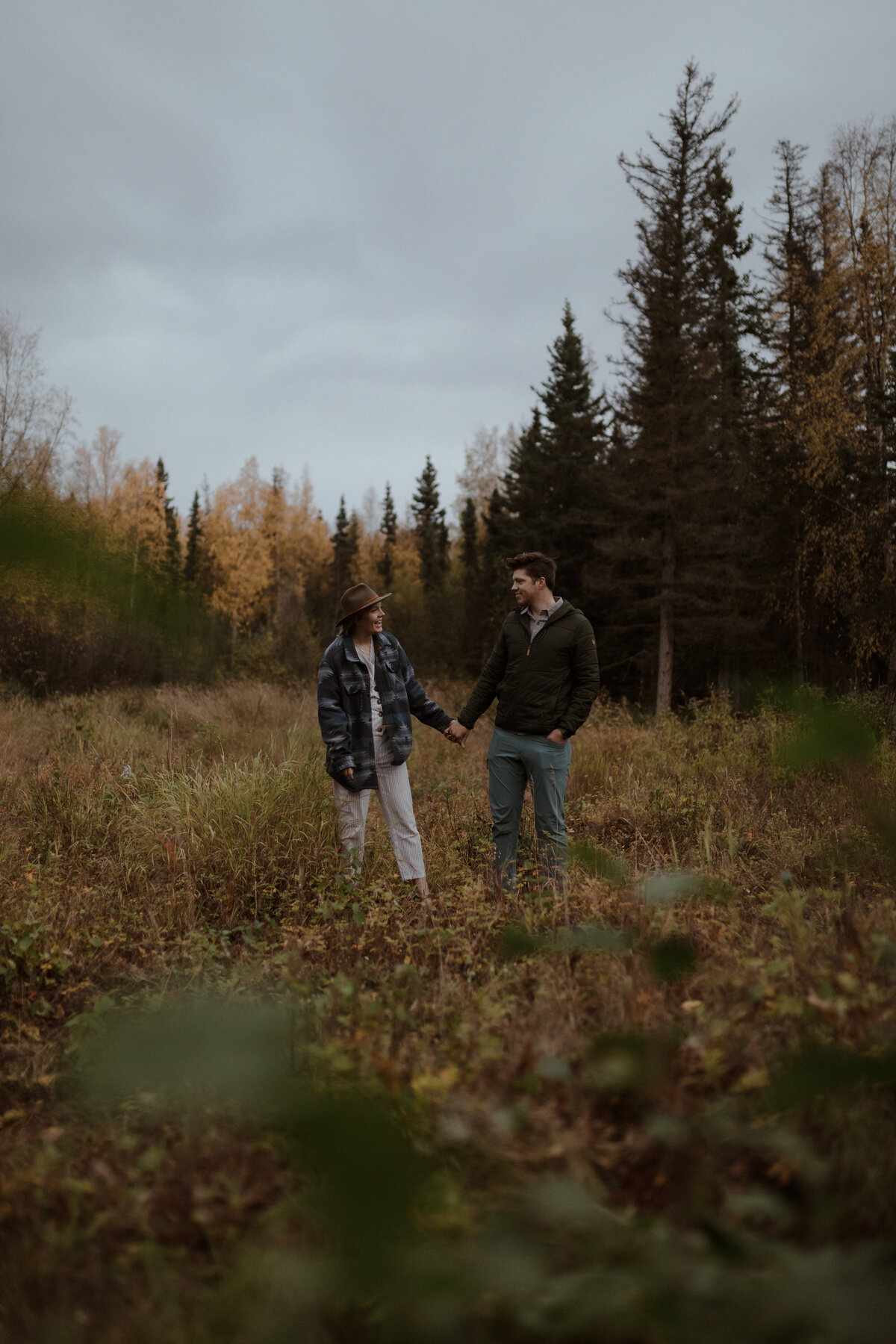 couple holding hands