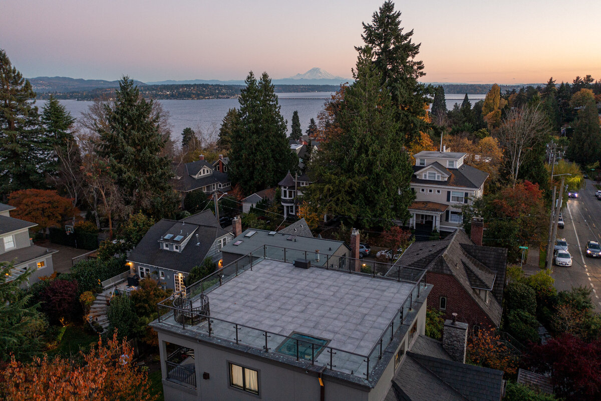 21 Drone Photography of Large home in Seattle for real estate agent