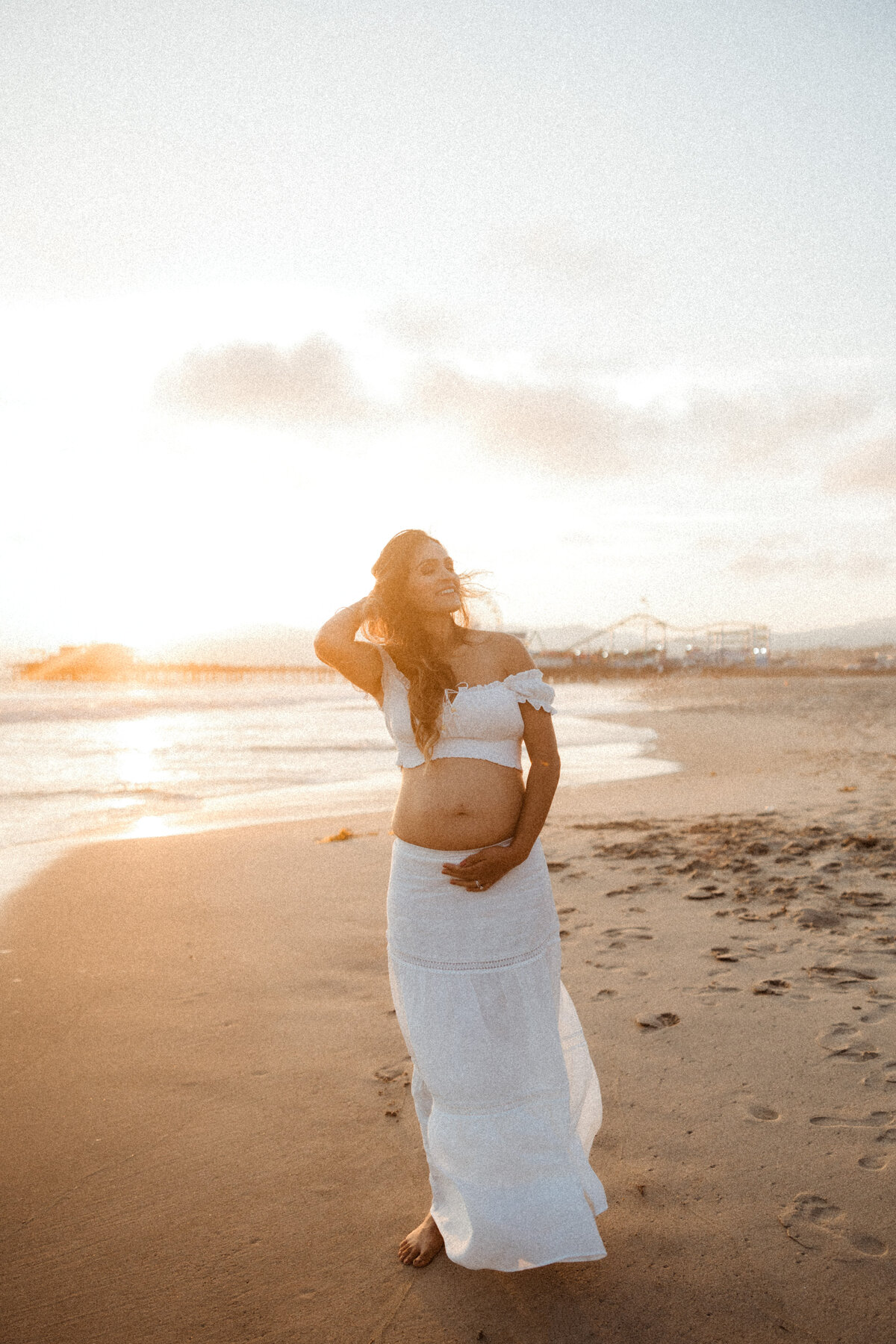 Santa Monica Beach Maternity Photography 64