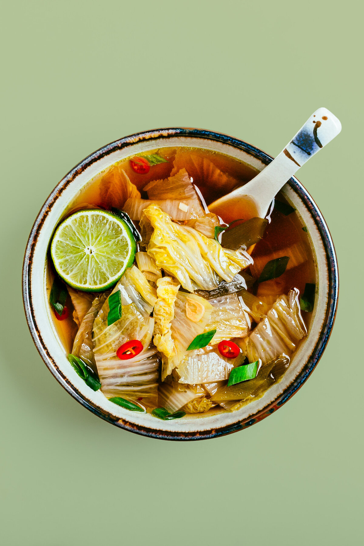 Napa Cabbage Soup Coloricious Food Photography