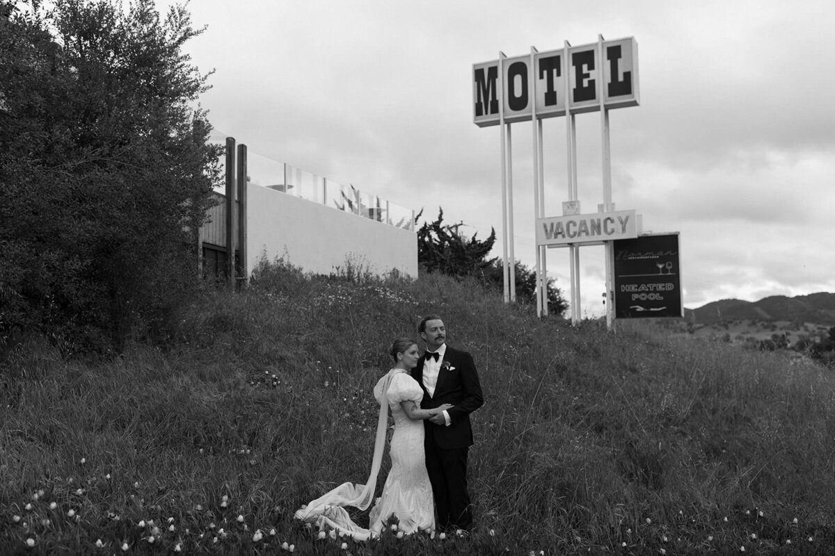 Retro motel chic wedding reception and after party at Skyview Los Alamos - 21