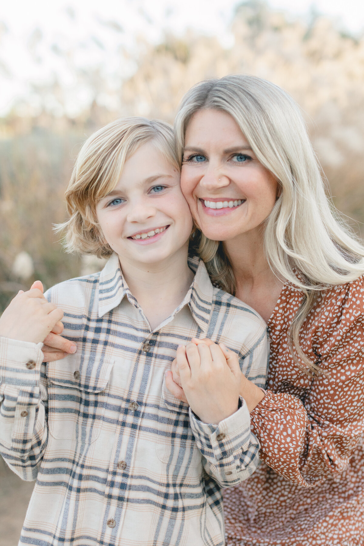 Mom-and-School-Age-Son-Posing-Idea