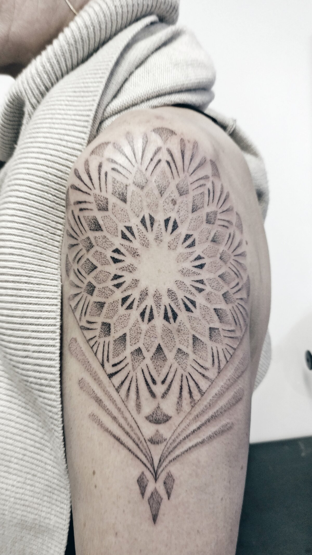 mandala, tattoo pattern, dotwork