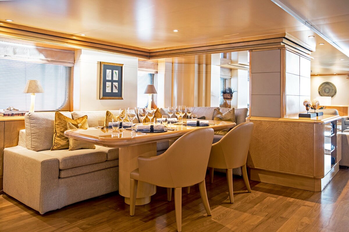 Aqua Blu - Dining - 02 Luxury Yacht Charter Indonesia
