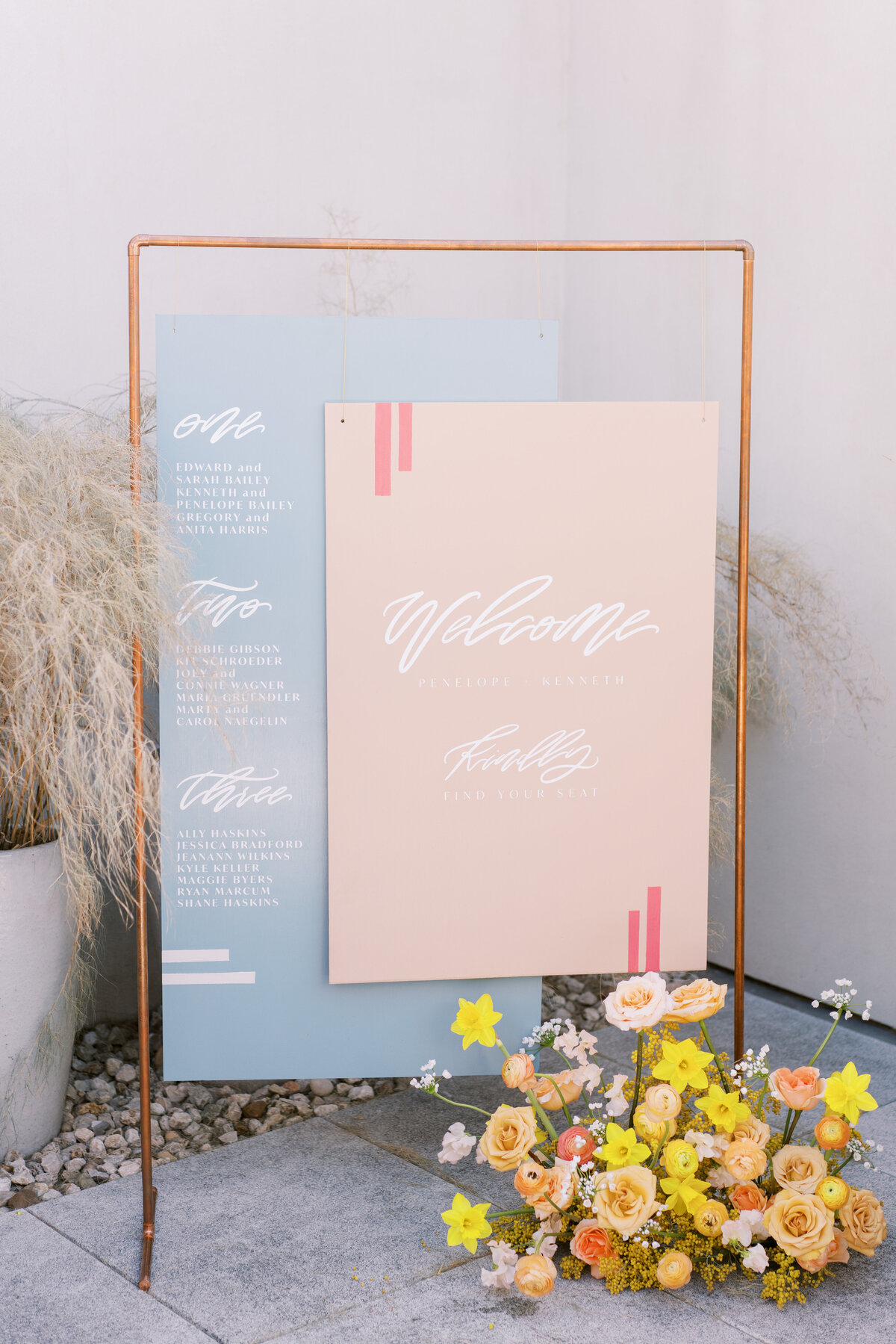 LBV Design House Wedding Design Planning Day-Of Signage Paper Goods Shoppable Accessories Wedding Day Austin, Texas beyond Valerie Strenk Lettered by Valerie Hand Lettering11