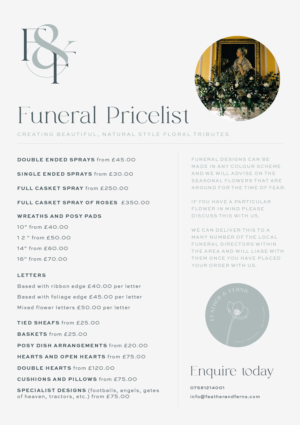 Funeral Price List image