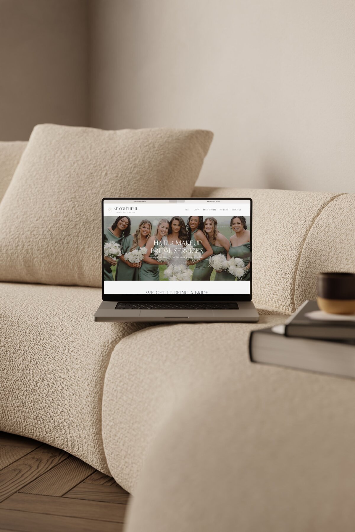 Custom Showit Website Design for Bridal Hair Makeup Artist