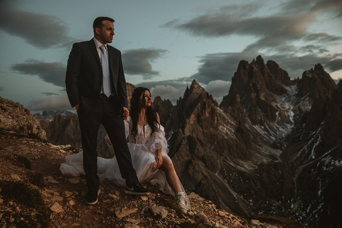 cadini di misurina elopement with married couple