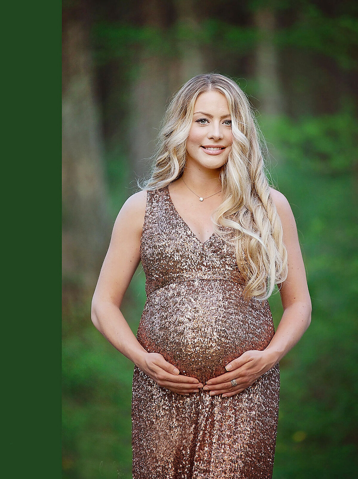 beautiful pregnant NJ mom posing for her maternity photo shoot done by the top NJ maternity photographers