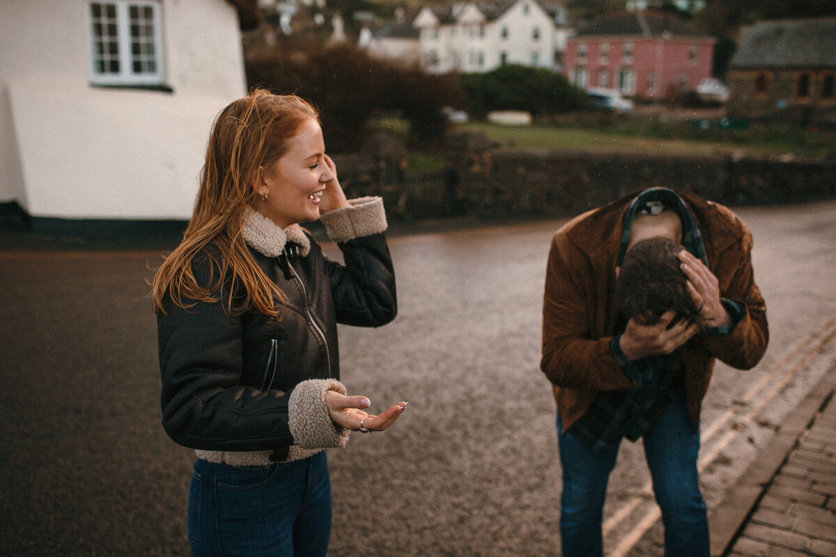 Engagement shoot_couples session_wild winter shoot_Hope Cove_010