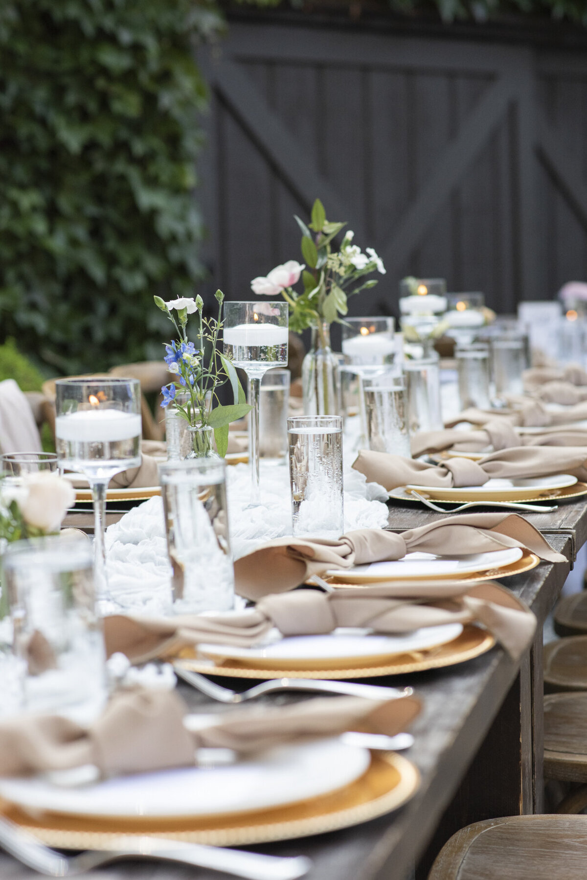 Wedding table scape