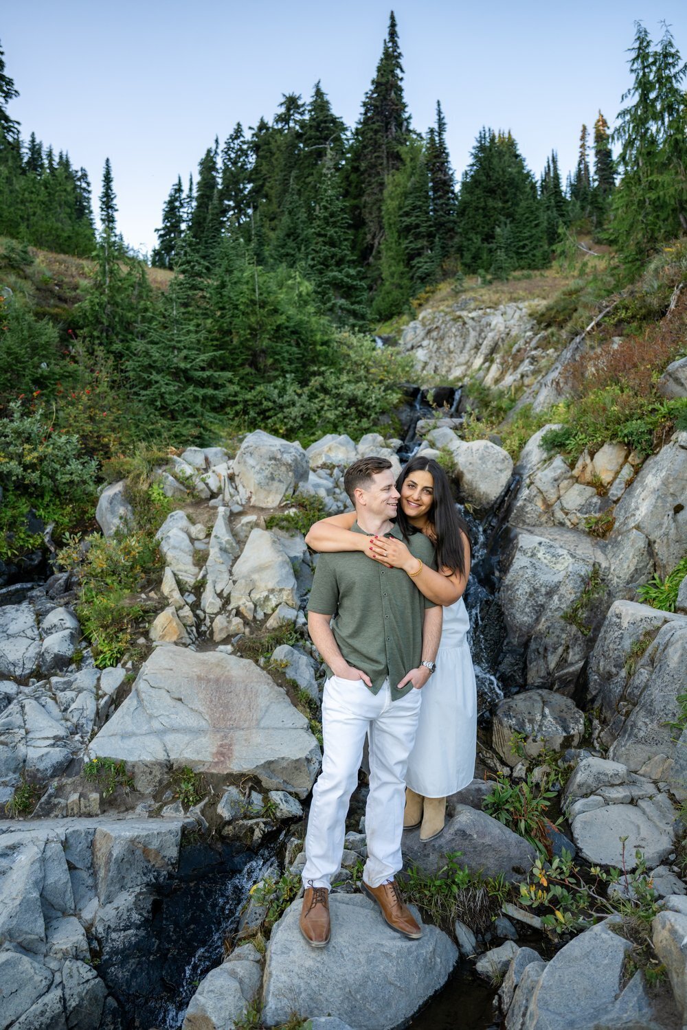 elopement on mount rainier fall