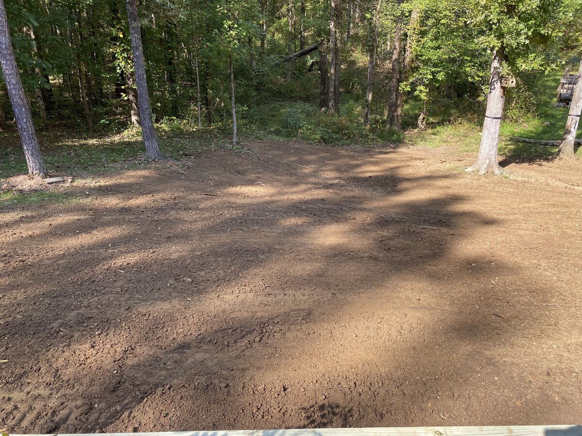 flat-dirt-yard-in-front-of-trees
