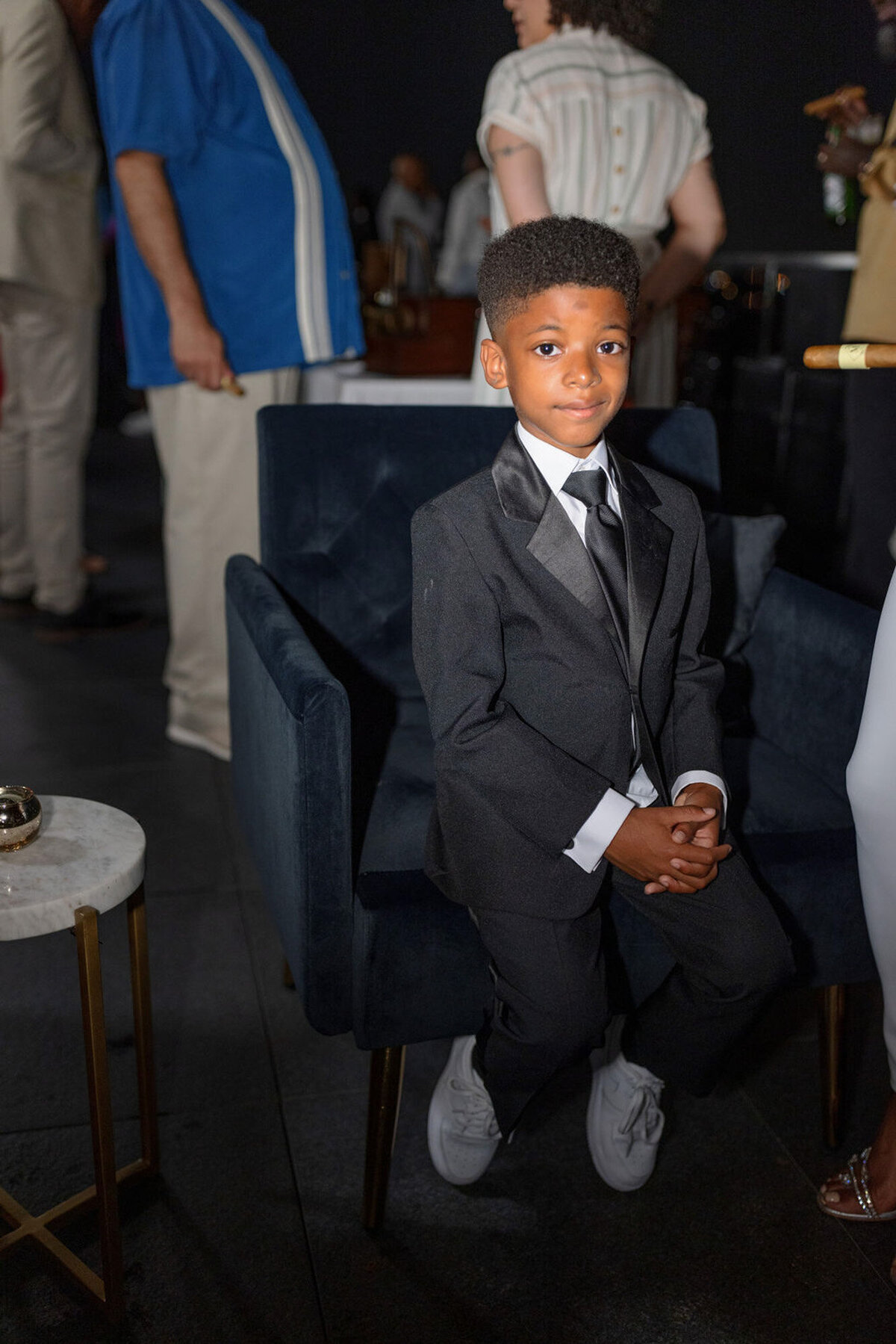 little boy at luxury wedding