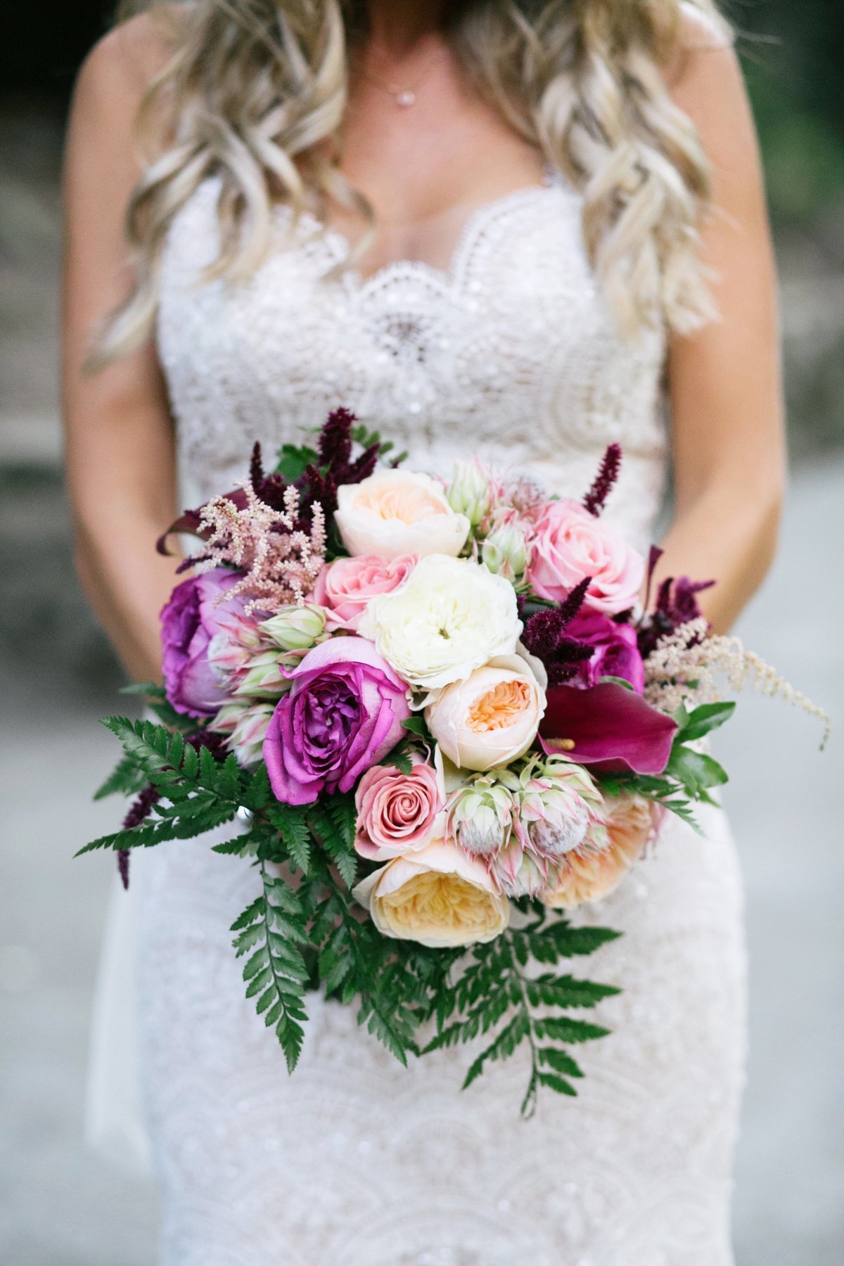 boho wedding bouquet wildflowers