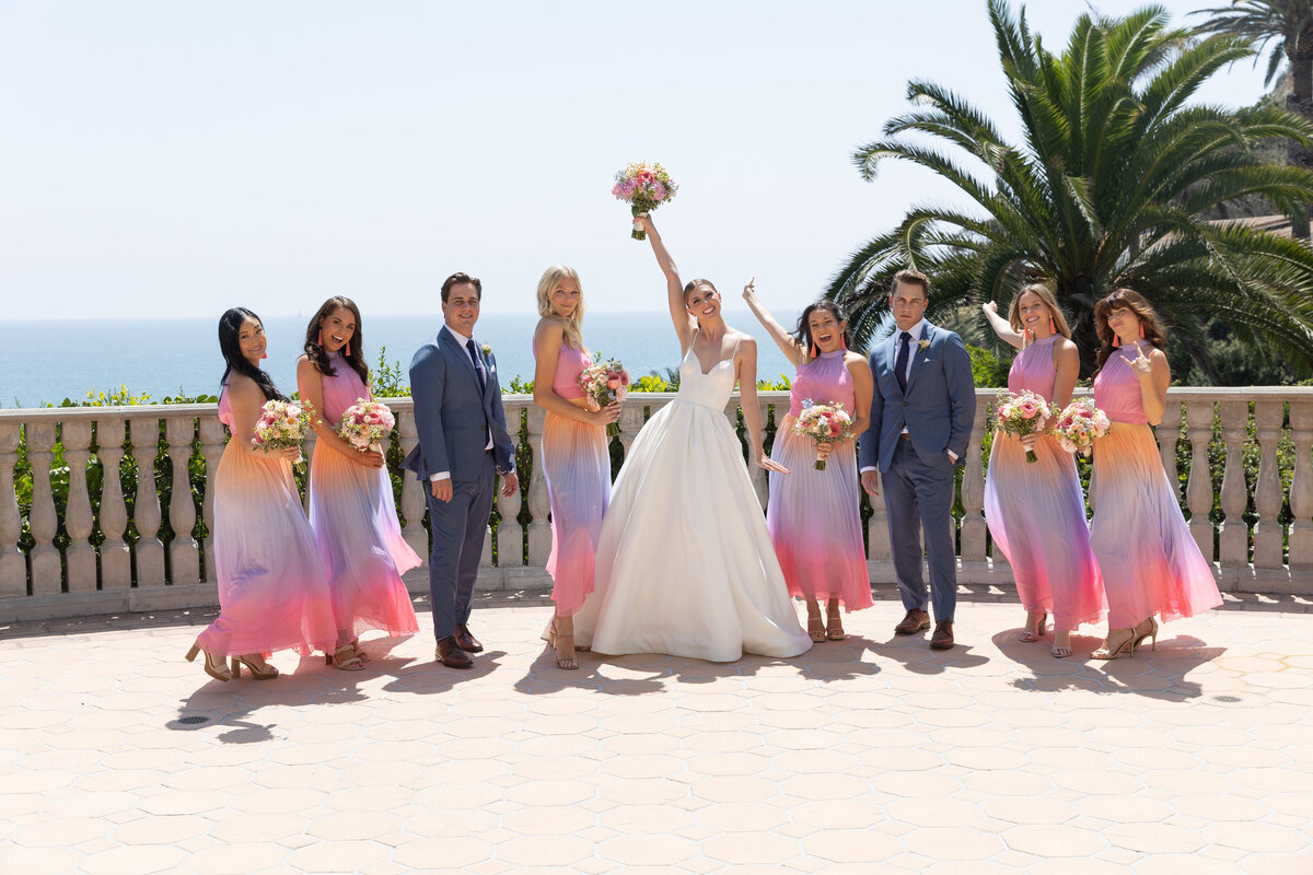 Bride and bridemaids