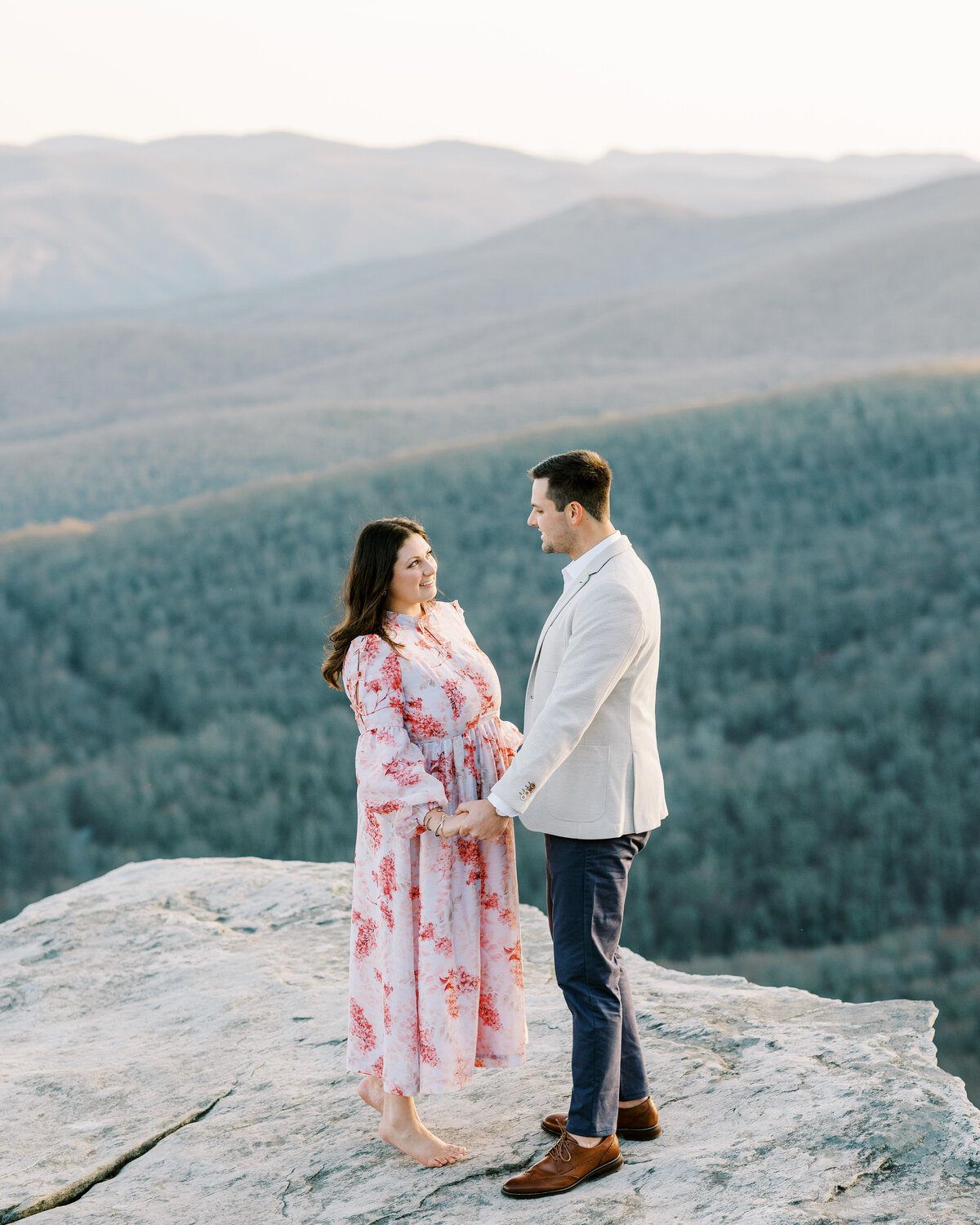 The Fourniers | Grandfather Mountain Engagement-85
