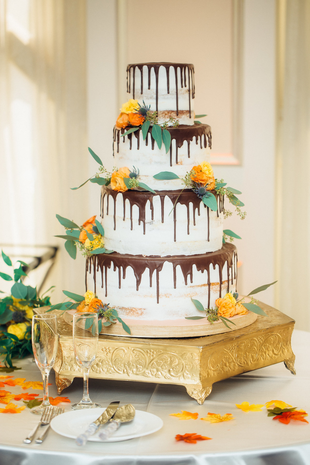 Wedding Photograph Of a Four-layered Cake Los Angeles