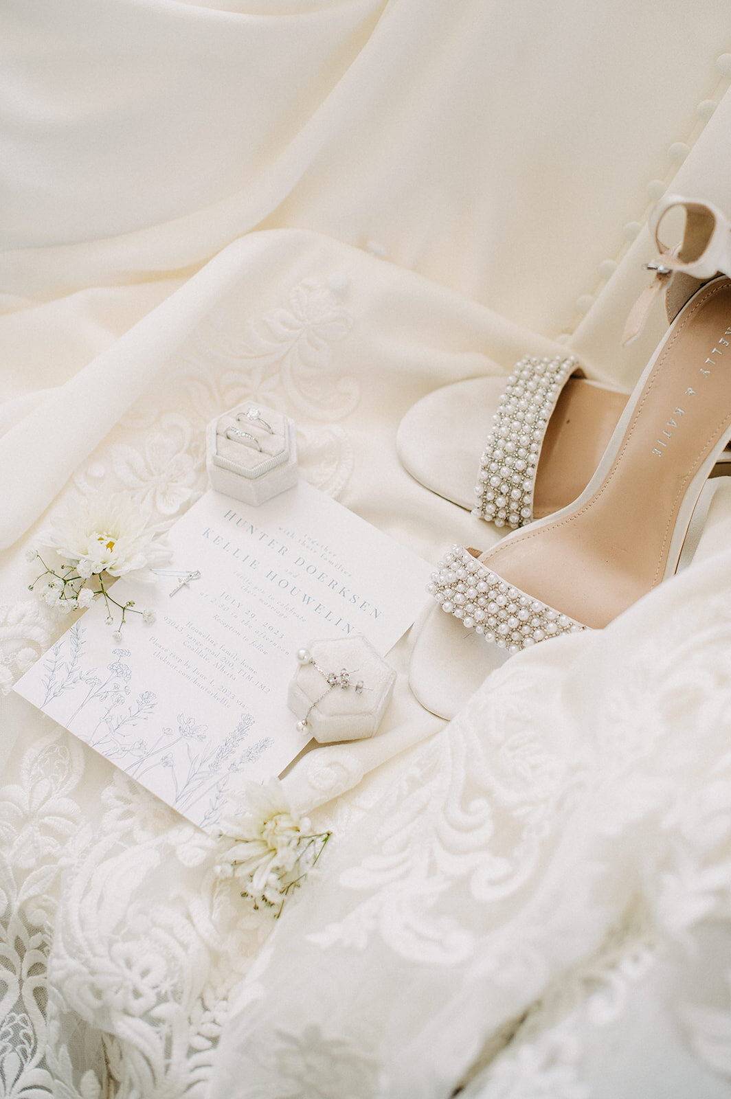 Elegant white bridal prep details, captured by Kristin Sarah Photography. Featured on the Bronte Bride Vendor Guide.