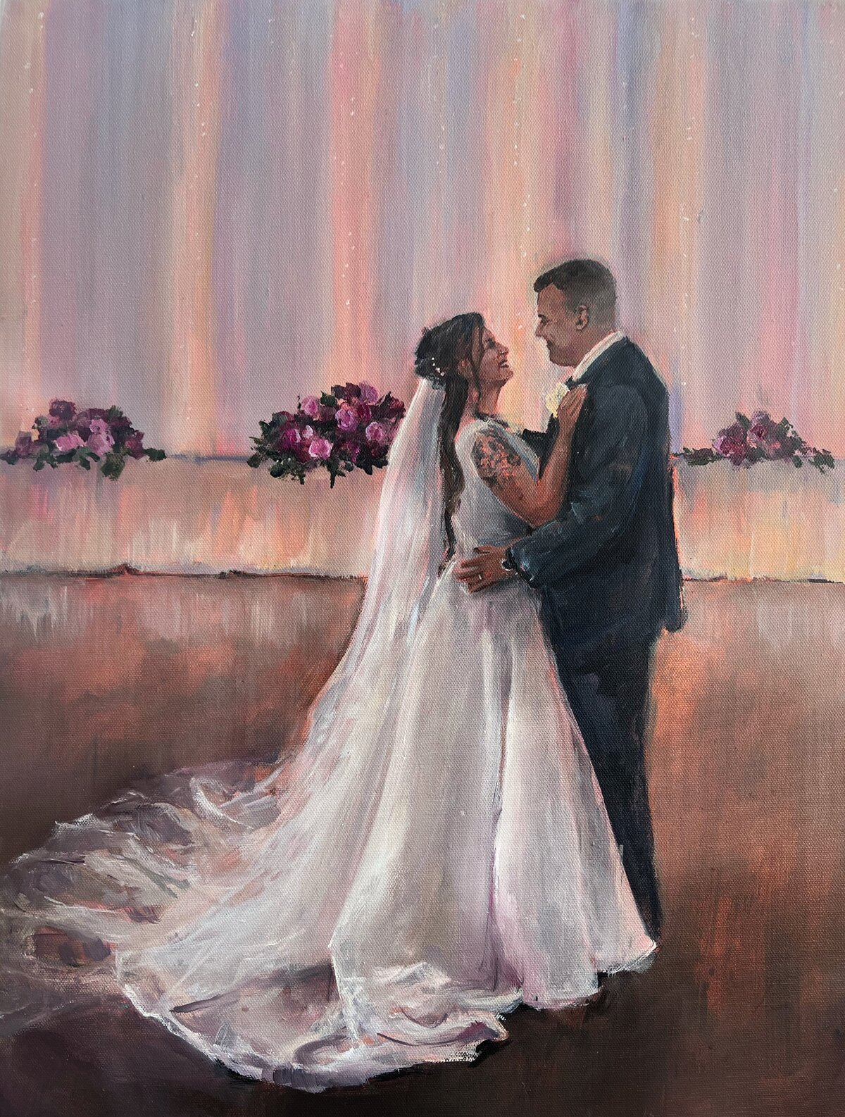 Live wedding painter in barrie
