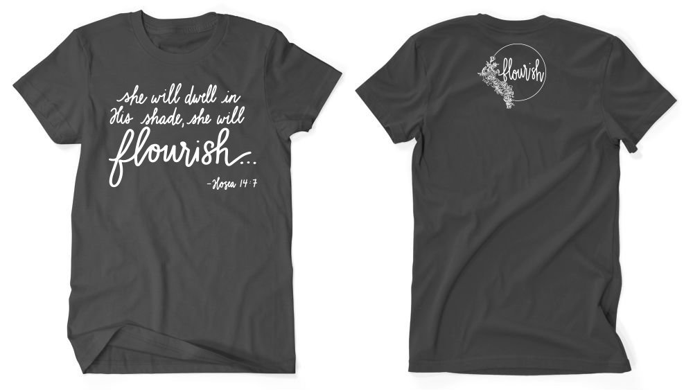 flourish tshirt mock up