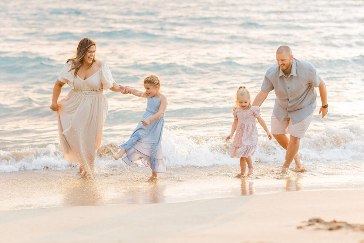 Maui Vacation photo of parents and children playing on the beach